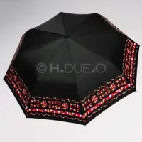 AUTOMATIC WINDPROOF ULTRA + OVERTURNING UMBRELLA . MOSAIC - CORAL