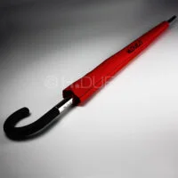 OMBRELLO HIGH-TECH XL LUNGO AUTOMATICO SPECIALE FUSTO A COMPASSO ANTIVENTO TECNOLOGIA AVANZATA . BAT - RED